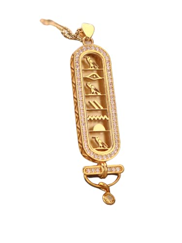 Collier de nom personnalisé Cartouche, or 14 carats personnalisé fait à la main, bijoux pendentif égyptiens femmes, collier de nom hiéroglyphe Egypte par HStudio
Avis,  Fiche Technique et Prix au Maroc