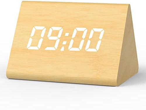 aboveClock Réveil Numérique, Réveil Matin LED Horloge Digitale avec 3 Alarmes, 4 Niveaux de Luminosité, Horloge Numérique Alimenté par Batterie ou USB【Bois Clair】
 Avis, Fiche Technique et Prix au Maroc