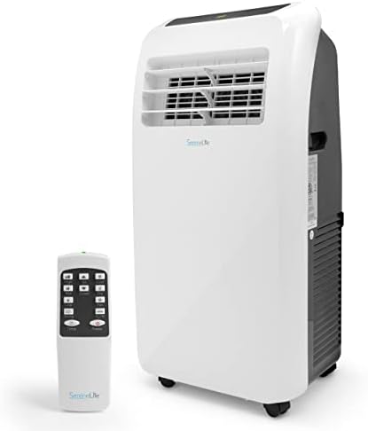 SereneLife SLPAC10 SLPAC Climatiseur portable 3 en 1 avec fonction déshumidificateur intégrée, mode ventilateur, télécommande, kit complet d'échappement pour montage sur fenêtre, 10 000 BTU, blanc
 Avis, Fiche Technique et Prix au Maroc