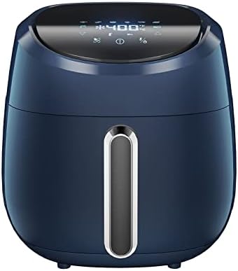 VILIWIN 4.5 QT, Digital Cooker 8 Preset Menus 1400W Hot air fryer 90% Oilless Navy Blue Avis, Fiche Technique et Prix au Maroc