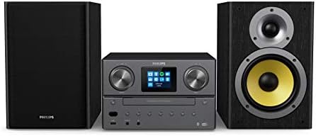 Philips Audio M8905/10 Mini Chaîne Stéréo avec CD, USB, Bluetooth (Radio Internet Dab+/FM, Spotify Connect, CD-MP3, 100 W, Enceintes Bass Reflex) - Modèle 2020/2021, Noir, Gris et Or, 100 W
 Avis, Fiche Technique et Prix au Maroc