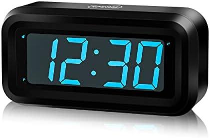 KWANWA Réveil Numérique, Horloge Numérique Pile,Reveil a Piles avec Luminosité Réglable, Snooze, 12/24H, Reveil Matin Non Ticking Reveil Gros Chiffres pour Enfants et Adultes
 Avis, Fiche Technique et Prix au Maroc