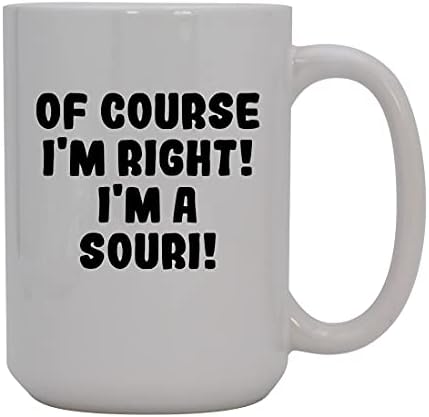 Cadeaux Knick Knack Bien sûr, j'ai raison !  Je suis un Souri !  - Tasse à café en céramique de 15 oz, blanche
Avis,  Fiche Technique et Prix au Maroc