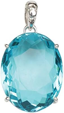 GEMHUB Pendentif topaze bleue 117,5 carats sans chaîne, pendentif topaze de forme ovale en argent sterling 925 sans chaîne
Avis,  Fiche Technique et Prix au Maroc