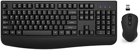 Ensemble clavier et souris sans fil, clavier d'ordinateur ergonomique pleine taille EDJO 2,4 G avec repose-poignet et souris sans fil réglable à 3 niveaux DPI pour Windows, Mac OS de bureau/ordinateur portable/PC
Avis,  Fiche Technique et Prix au Maroc