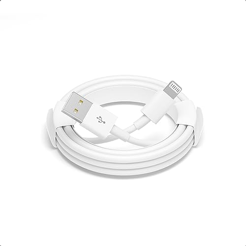 Cordon de chargeur iPhone [Apple MFi Certified] Câble Lightning 1 m/3,3 pieds Câble USB de synchronisation de données haute vitesse à charge rapide compatible avec iPhone 14/13/12/11 Pro Max/XS MAX/XR/XS/X/8/7/Plus/6S iPad
 Fiche Technique et Prix au Maroc