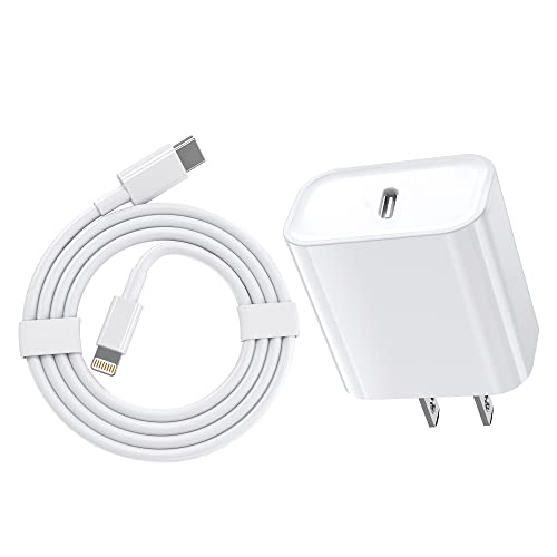 Chargeur rapide iPhone, 20W[Apple MFi Certified] Bloc de charge rapide USB Type C Alimentation Chargeur rapide Apple Chargeur Lightning avec câble Lightning de 3,3 pieds pour iPhone 13 Pro Max Mini 12 Pro 11 XS X XR
 Fiche Technique et Prix au Maroc