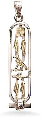 Découvertes Importations égyptiennes - Pendentif cartouche PEACE fait à la main - Disponible en or 18 carats et argent sterling - Symboles hiéroglyphiques - Fabriqué en Egypte
Avis,  Fiche Technique et Prix au Maroc