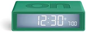 Lexon Flip+ réveil Matin Lumineux, réversible avec Faces on Off et Fonction Snooze, à écran LCD et Lumière Tactile, Radio controllé, en Gomme - Vert
 Avis, Fiche Technique et Prix au Maroc