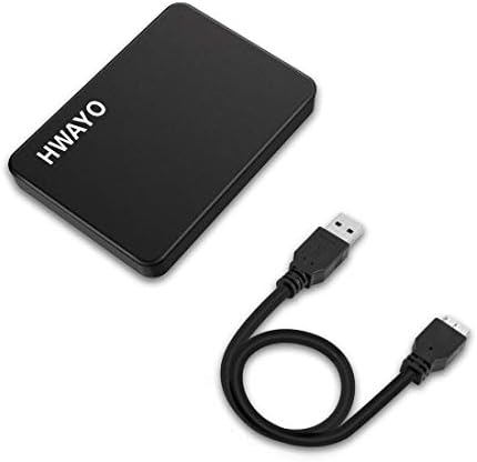 HWAYO 1TB Portable External Hard Drive Ultra Slim 2.5'' USB 3.0 HDD Storage for PC, Desktop, Laptop, MacBook, Chromebook, Xbox One Fiche Technique et Prix au Maroc
