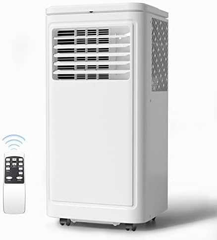 Joy Pebble Climatiseur portable 10 000 BTU pour pièce jusqu'à 450 m², AC portable avec déshumidificateur et ventilateur, 2 vitesses de ventilateur, minuterie 24 heures, télécommande, efficacité énergétique
 Avis, Fiche Technique et Prix au Maroc