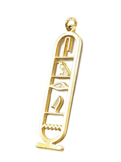 Collier personnalisé avec pendentif cartouche, bijoux hiéroglyphes égyptiens par HStudio (L, rempli d'or)
Avis,  Fiche Technique et Prix au Maroc