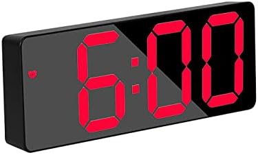 Réveil à affichage LED numérique miroir avec batterie à double usage, fonction snooze, mode nuit, réveil adapté pour chambre à coucher, bureau (rouge)
 Avis, Fiche Technique et Prix au Maroc