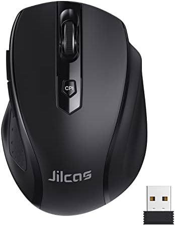 JILCAS Souris sans fil, souris d'ordinateur ergonomique 2,4 G avec récepteur USB, 5 niveaux de DPI réglables, souris USB mobile 2400 DPI pour ordinateur portable Chromebook Notebook MacBook, noir
Avis,  Fiche Technique et Prix au Maroc