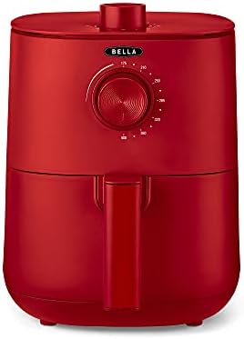 BELLA Friteuse à air manuelle 2,9 Qt et multicuiseur 5 en 1 avec plateau et panier amovibles antiadhésifs et lavables au lave-vaisselle, système de chauffage 1400 W, rouge mat
 Avis, Fiche Technique et Prix au Maroc