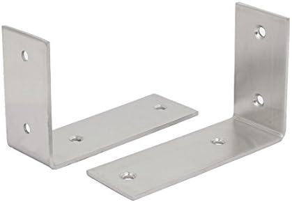 Aexit Support de supports à angle droit en acier inoxydable de 125 mm x 85 mm x 42 mm, ton argent, 2 pièces (bf15133d1941545762cc7eb507821cd9)
 Fiche Technique et Prix au Maroc