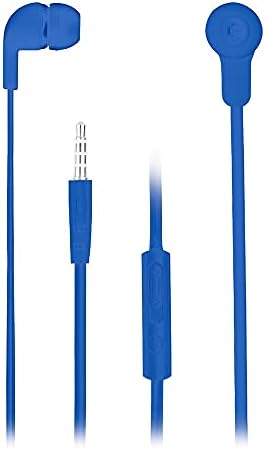 NGS CROSSSKIP Blue - Écouteurs Intra-Auriculaires, Écouteurs Filaires avec Microphone, Casque Stéréo avec Prise Jack 3,5mm et Bouton Multifonction, Bleu
 Avis, Fiche Technique et Prix au Maroc