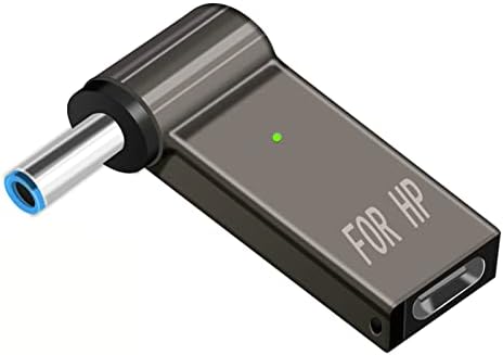 Compatibilité Adaptateur de câble de charge USB C vers 4,5 mm Type C vers convertisseur DC 4,5 × 3,0 mm à angle droit 45 W/65 W/90 W/100 W Adaptateur secteur pour ordinateur portable HP Stream Pavilion Spectre Chromebook
 Fiche Technique et Prix au Maroc