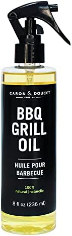 CARON & DOUCET - Huile nettoyante pour barbecue |  100 % végétal et végétalien |  Idéal pour nettoyer les grilles et les grilles de barbecue |  À utiliser avec des grattoirs, des brosses, des accessoires et des outils en bois |  Super cadeau pour papa!  (8 onces)
 Avis, Fiche Technique et Prix au Maroc
