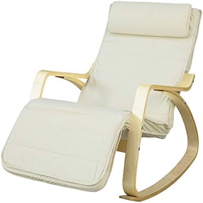 Haotian Fauteuil à Bascule Relax Confortable avec Repose-Pieds, Chaise Longue, Coussin en Tissu Poly-Coton inclinable, FST16-W, Couleur Blanche
Avis,  Fiche Technique et Prix au Maroc