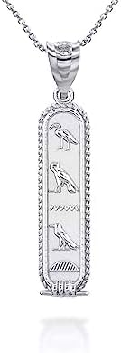 Claddagh Gold Cartouche égyptienne antique Hiéroglyphes Amulette pendentif 925 Argent Sterling
Avis,  Fiche Technique et Prix au Maroc