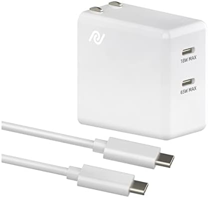 Chargeur USB C, chargeur Powerland 65 W GaN, chargeur mural rapide à deux ports USB-C avec câble de 1,5 m, adaptateur pliable PD pour MacBook Pro/Air, iPad, Google Pixelbook, Dell XPS 13, ThinkPad E490, iPhone 14 et plus
 Fiche Technique et Prix au Maroc