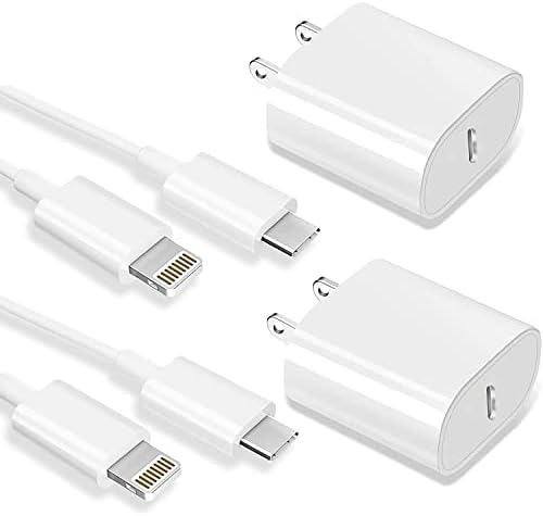 Chargeur ultra rapide pour iPhone 14 13 12 11 [Apple MFi Certified ] Chargeur mural USB C PD 20W, câble de Type C de 6 pieds, Compatible avec iPhone 14/14 Pro/14 Pro Max/14 Plus/13/13Pro/12/12 Pro/11/11Pro
 Fiche Technique et Prix au Maroc