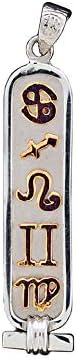 Discoveries Egypt Imports - Collier cartouche astrologique personnalisé avec symboles du zodiaque - disponible en or 14 carats, or 18 carats et argent sterling - Fabriqué à la main en Égypte
Avis,  Fiche Technique et Prix au Maroc