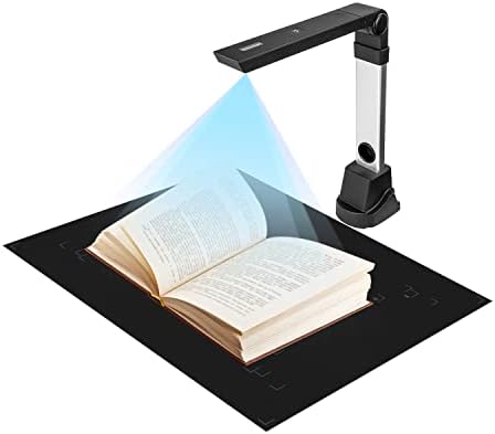 Caméra de livres et de documents NetumScan pour les enseignants, OCR multilingue et reconnaissance d'articles en anglais par technologie IA, projection en temps réel, enregistrement vidéo, pliable et portable, uniquement Windows
 Fiche Technique et Prix au Maroc