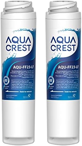 AQUA CREST FQSLF, FQSVF Filtre à eau sous évier de remplacement pour GE FQSLF, FQSVF, FQSVN, FQROPF, GXSV65R Filtre à eau sous évier, certifié NSF 42 (lot de 2), modèle n° AQU-FF23-LF
 Avis, Fiche Technique et Prix au Maroc
