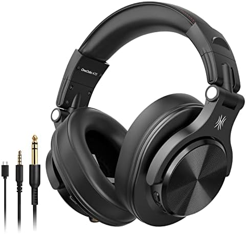OneOdio Casque Bluetooth sans Fil BT5.2 avec 72 Heures A70, Réduction de Bruit CVC 8.0, 3 Câbles, Léger Confortable, Pliable, Partage de Musique, Compatible Téléphone, DJ, Piano, Guitare (Noir)
 Avis, Fiche Technique et Prix au Maroc