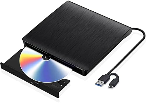 FCRB Lecteur CD/DVD Externe USB 3.0 et Type C Portable DVD-RW Graveur CD, Plug and Play pour PC, Laptop, Desktops, Windows 10/8 / 7 / XP/Vista/Linux/Mac OS
 Avis, Fiche Technique et Prix au Maroc