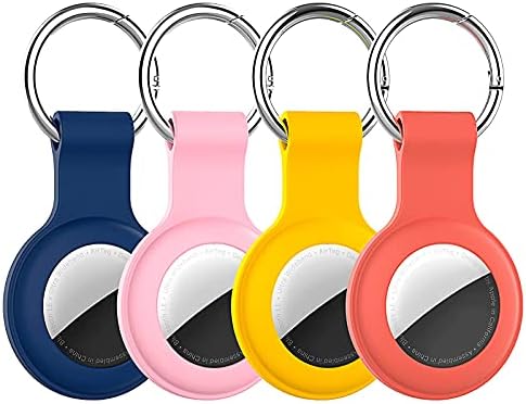 Aimtel Airtag Porte Clé 【Lot de 4】 Support de Protecteur en Silicone Airtags Coque,GPS Airtag Case pour Apple Air tag Porte-clés/Chat/Chien/Velo(Rose/Jaune/Orange/Bleu)
 Avis, Fiche Technique et Prix au Maroc