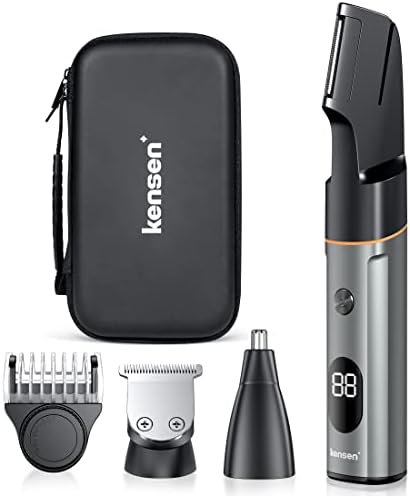 Kensen Tondeuse Corps Homme, 4 en 1 Partie Intime, Précision Étanche IPX7 Wet&Dry Rechargeable Avec Coupe-poil de nez et Coupe-cheveux pour barbe Aisselles Dos
 Avis, Fiche Technique et Prix au Maroc