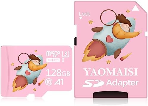 Carte Micro SD 128 Go Classe 10 Carte Micro Mini SD SDXC UHS-I Carte mémoire Flash, Carte TF haute vitesse jusqu'à 90 Mo/s – Enregistrement vidéo Full HD, pour caméras embarquées, caméra d'action, surveillance, haute vitesse avec adaptateur
 Fiche Technique et Prix au Maroc