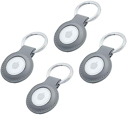 Lot de 4 étuis de protection compatibles avec le pendentif Apple Airtag - En cuir de qualité supérieure - Avec porte-clés en acier inoxydable - Accessoires de protection complets pour vos objets de
 Avis, Fiche Technique et Prix au Maroc