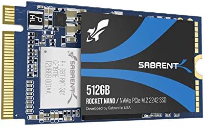 SABRENT SSD interne haute performance Rocket NVMe PCIe M.2 2242 sans DRAM, faible consommation, 512 Go (SB-1342-512)
 Fiche Technique et Prix au Maroc