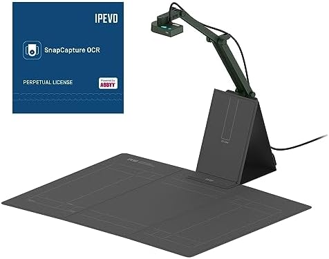 Scanner de documents IPEVO V4K-S avec IA et OCR pour la numérisation et la numérisation de livres, cartes de visite, pièces d'identité ou matériel pédagogique, scanner de livres, caméra de documents, bloc-notes et logiciel OCR multilingue
 Fiche Technique et Prix au Maroc