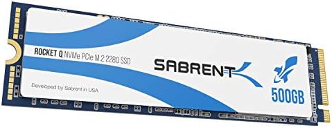 SABRENT Rocket Q 500 Go NVMe PCIe M.2 2280 Disque SSD interne haute performance R/W 2000/1000 Mo/s (SB-RKTQ-500)
 Fiche Technique et Prix au Maroc