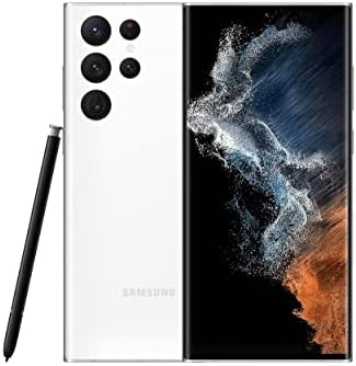 SAMSUNG Galaxy S22 Ultra Téléphone portable, smartphone Android débloqué en usine, 512 Go, appareil photo 8K, écran d'affichage le plus lumineux, stylet S, longue durée de vie de la batterie, processeur rapide 4 nm, version américaine, 2022, blanc fantôme
 Fiche Technique et Prix au Maroc