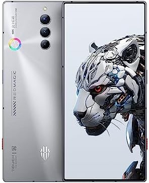 REDMAGIC 8S Pro Smartphone 5G, téléphone de jeu 120 Hz, plein écran 6,8", caméra sous écran, téléphone Android 6000 mAh, Snapdragon 8 Gen 2, 16 + 512 Go, chargeur 65 W, double SIM, téléphone portable débloqué aux États-Unis, argent
 Fiche Technique et Prix au Maroc