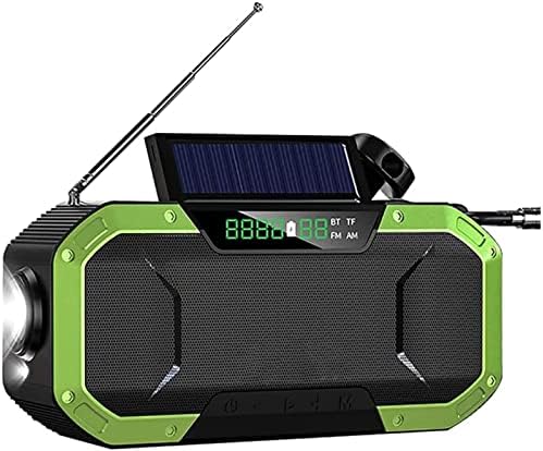 CAFFIA Radio d'urgence imperméable, Radios solaires météorologiques Portables de 5000mAh avec Haut-Parleur Bluetooth, Am/FM NOAA Radio de Diffusion d'urgence avec Chargeur de téléphone Portable
 Avis, Fiche Technique et Prix au Maroc