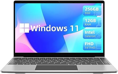 Jumper Ordinateur portable 14 pouces, 12 Go de RAM 256 Go SSD, processeur Quad Core Intel Celeron, écran FHD 1920 x 1080 (16:9), ordinateur portable Windows 11 avec WiFi double bande, deux haut-parleurs, batterie 35 520 mWH, type C.
 Fiche Technique et Prix au Maroc