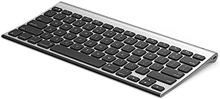 Doukible Waherfo Clavier Bluetooth pour Mac, clavier sans fil compact et fin rechargeable pour MacBook Pro/Air, iOS, iMac, iMac Pro/Mini – Noir Argent
 Fiche Technique et Prix au Maroc