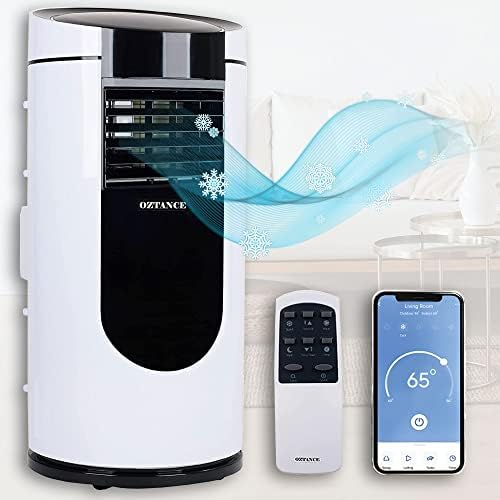 OZTANCE Portable Air Conditioner - 10000BTU Remote & WIFI Connectivity (Alexa & Google Home) Cooling, Dehumidifier & Fan - Drain Pipeless Self Evaporating Portable AC with Window Kit Avis, Fiche Technique et Prix au Maroc