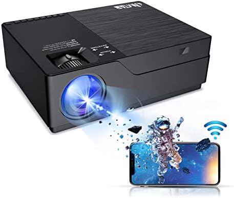 JIMTAB M18 PRO Native 1080P Video Projector,WIFI HD Projector Support AV,VGA,USB,HDMI, Compatible with Xbox,Laptop,iPhone and Android for Academic Display and Home Theater (Metallic Black(M18 Pro)) Fiche Technique et Prix au Maroc