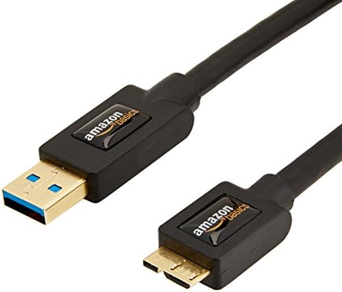 Amazon Basics Câble de chargeur micro USB vers USB-A 3.0, 4,8 Gbit/s haute vitesse avec fiches plaquées or, 3 pieds, noir
 Fiche Technique et Prix au Maroc