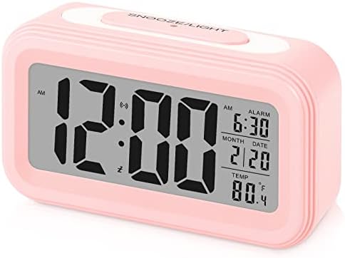 Sarsumir Réveil Numérique Reveille Digital Reveil Matin Silencieux et Intelligent à Piles avec LED Reveil Lumineux avec Fonction Snooze Date Température pour Enfant Ado Fille Garcon Adulte, Rose
 Avis, Fiche Technique et Prix au Maroc