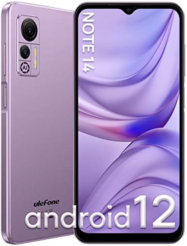 Téléphones Android débloqués Ulefone Note 14 - Écran HD+ de 6,52 pouces Android 12 OS 7 Go de RAM + 16 Go de ROM Batterie 4500 mAh Appareil photo 8MP + 5MP Emplacement pour 3 cartes Smartphone débloqué T-Mobile (Violet)
 Fiche Technique et Prix au Maroc