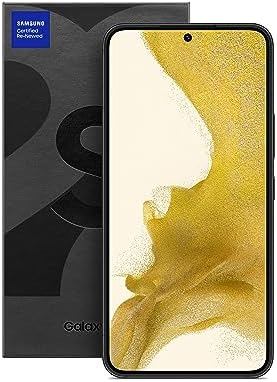 SAMSUNG Galaxy S22 Téléphone portable, smartphone Android débloqué en usine, 256 Go, appareil photo et vidéo 8K, écran d'affichage le plus lumineux, longue durée de vie de la batterie, processeur rapide 4 nm, version américaine, noir
 Fiche Technique et Prix au Maroc